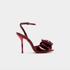 Elegant Red Stiletto Heels include match clutch see photos NEXT DAY SHIPPING